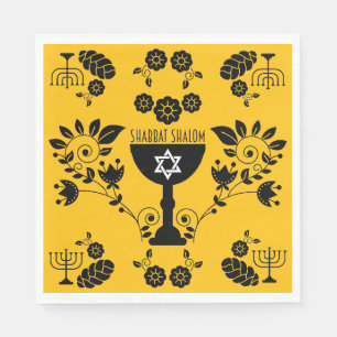 Serviette En Papier Cadeaux juifs traditionnels pour Shabbat