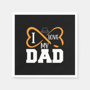 Serviette En Papier Cadeaux Papa   J'aime mon papa