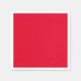 Serviette En Papier Cadmium Rouge couleur solide