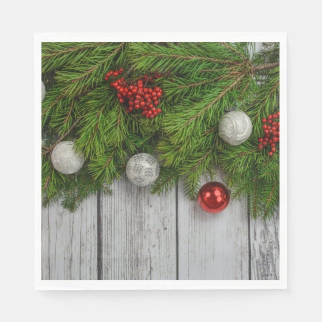 Serviette En Papier Cadre de Noël décoratif (Devant)