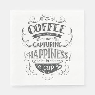 Serviette En Papier Café avec un ami