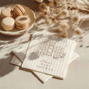 Serviette En Papier Café Bébé Baby Shower
