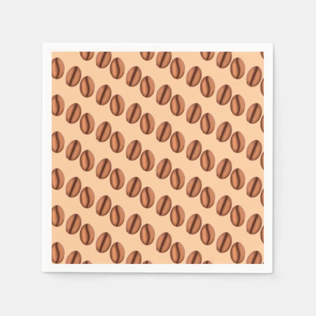 Serviette En Papier Café Caféine Haricots (Devant)