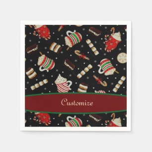 Serviette En Papier Café Latte Christmas Café Napkin