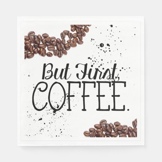 Serviette En Papier Café papier à thème Napkin (Devant)