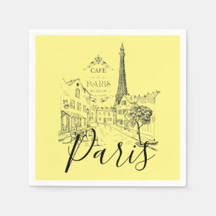Serviette En Papier Cafe Paris Serviettes