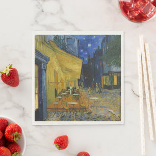 Serviette En Papier Café Terrasse par Vincent Van Gogh