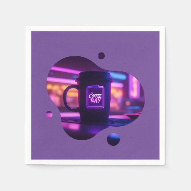 Serviette En Papier café tous les jours (Devant)