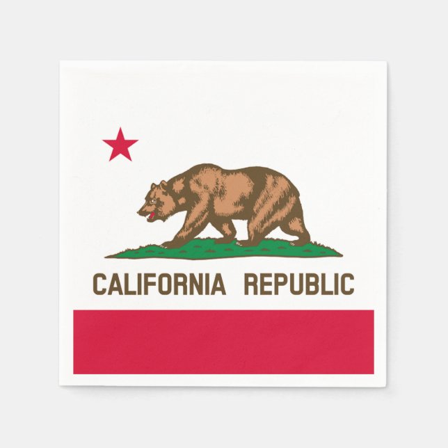 Serviette En Papier Californie (Devant)