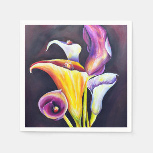 Serviette En Papier Calla Lillies