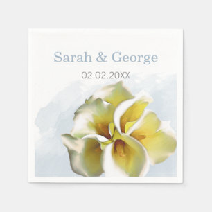 Serviette En Papier calla lys Mariage serviettes personnalisées