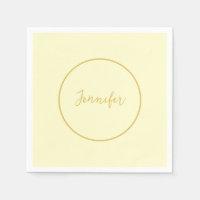 Calligraphie couleur or et crème moderne Plain uni