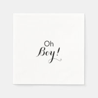 Calligraphie moderne Formel Oh Boy Baby shower