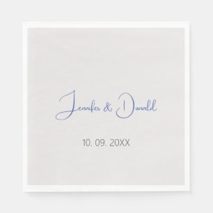 Serviette En Papier Calligraphie tendance écriture classique simple pe