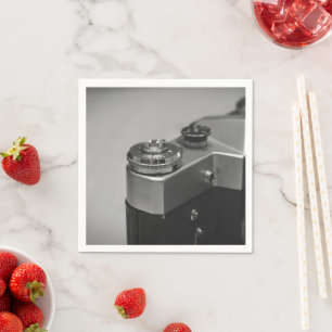 Serviette En Papier Caméra rétro