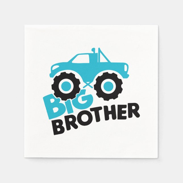 Serviette En Papier Camion Big Brother Monster (Devant)