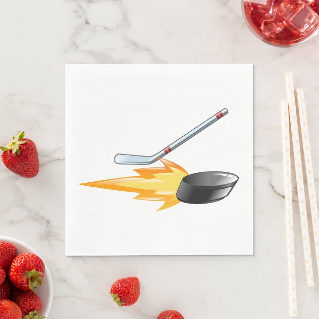 Serviette En Papier Camion de hockey flamboyant (Créateur téléchargé)