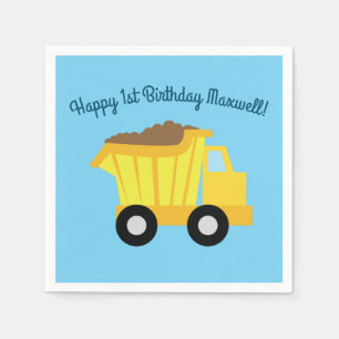 Serviette En Papier Camions fête d'anniversaire