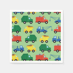Serviette En Papier Camions Voitures Cute 1er Anniversaire Fête Thèm