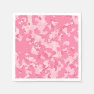 Serviette En Papier Camo rose