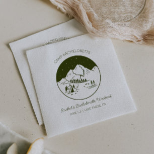 Serviette En Papier Camp Bachelorette Party Thème Napkins