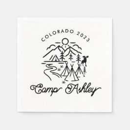 Serviette En Papier Camp Bachelorette Personnalisé Cocktail Napkins
