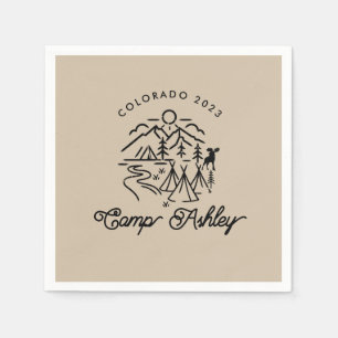 Serviette En Papier Camp Bachelorette Personnalisé Cocktail Napkins
