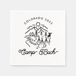 Serviette En Papier Camp Bachelorette Personnalisé Cocktail Napkins