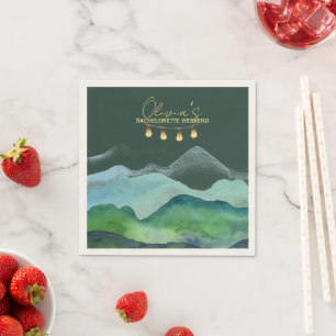 Serviette En Papier Camp Bachelorette week-end