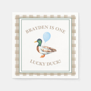 Serviette En Papier Canard Anniversaire Napkin