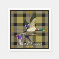 Canards colverts sur chasseurs Plaid - Rustique sa