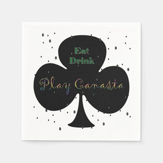 Serviette En Papier Canasta Napkins (Devant)