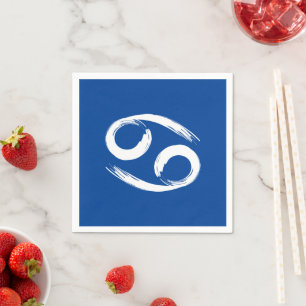 Serviette En Papier CANCER Zodiac Été Juin Juillet Astrologie Annivers