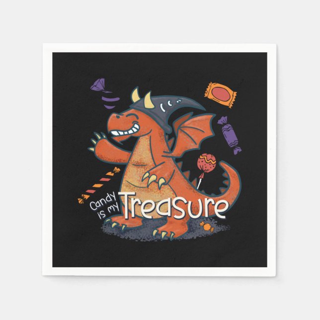 Serviette En Papier Candy est mon trésor Dragon (Devant)
