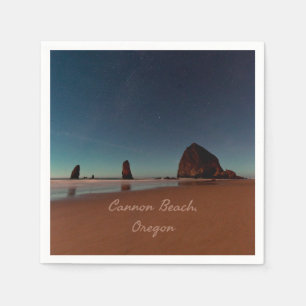Serviette En Papier Cannon Beach Oregon Haystack Rock
