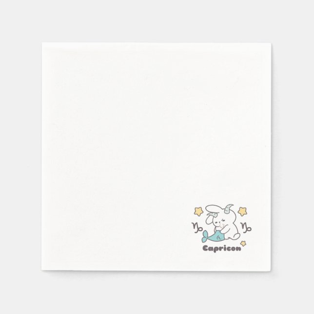 Serviette En Papier Capricorn Bunny Motif : Contes Mermazing (Devant)