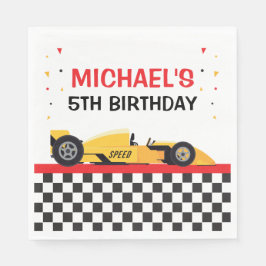 Serviette En Papier Car Racing Party