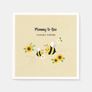 Serviette En Papier Caractères mignons Baby shower entre les deux abe