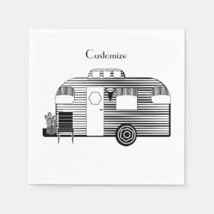 Serviette En Papier Caravane Camper Traveller Thunder_Cove