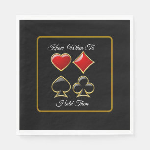 Serviette En Papier Card Shark Poker Party 