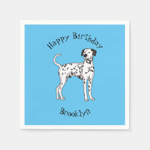 Serviette En Papier Caricature pour chien dalmate