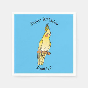 Serviette En Papier Caricature pour oiseaux Cockatiel