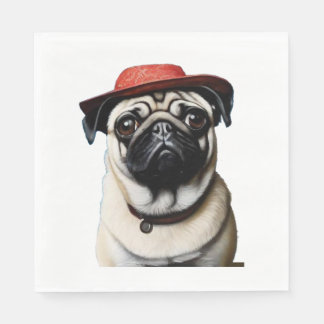 Serviette En Papier Carlin en T-shirt casquette classique rouge