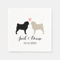Carlins Mariage Couple avec papier texte personnal