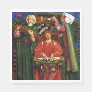 Serviette En Papier Carol de Noël (Noël) (Dante Gabriel Rossetti)