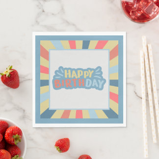 Serviette En Papier Carousel Circus Anniversaire Naples