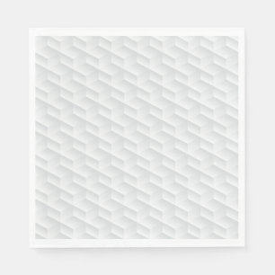 Serviette En Papier carré blanc en relief