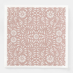 Serviette En Papier Carreau de Talavera Rose Style espagnol Fiesta