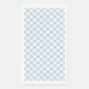 Serviette En Papier Carreaux bleus