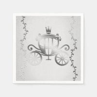 Carrosse Élégant Argent Histoire Livre Blanc Royal